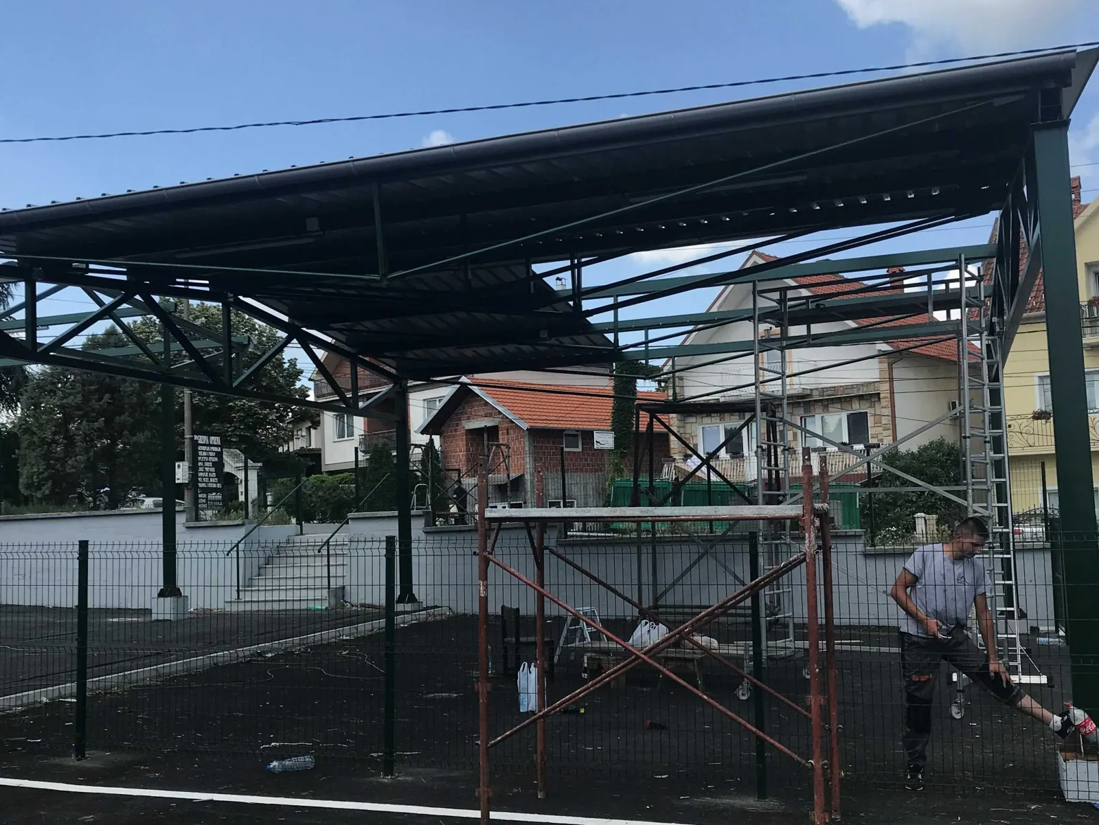 Pokrivanje krova trapeznim limom